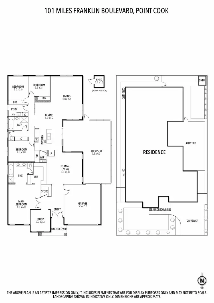Floorplan of Homely house listing, 101 Miles Franklin Boulevard, Point Cook VIC 3030