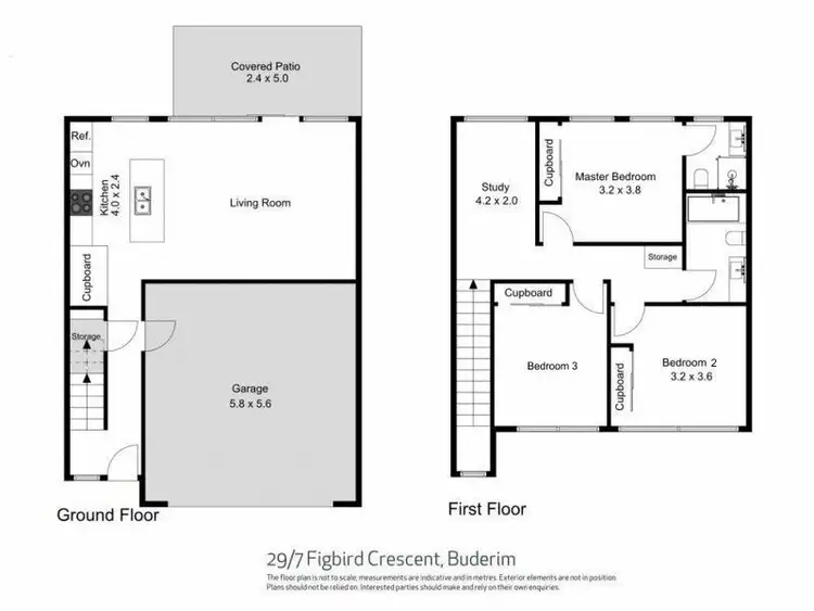 Floorplan of Homely townhouse listing, Unit 29/7 Figbird Cres, Buderim QLD 4556