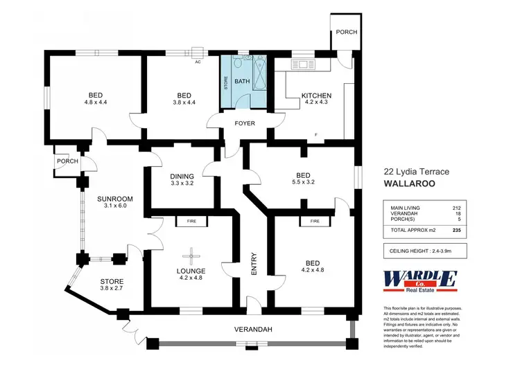 Floorplan of Homely house listing, 22 Lydia Tce, Wallaroo SA 5556