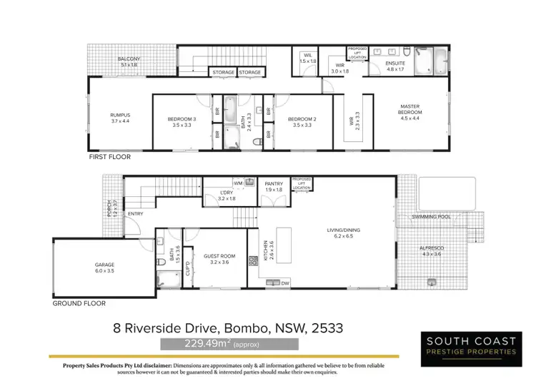 Floorplan of Homely townhouse listing, 8 Riverside Drive, Bombo NSW 2533