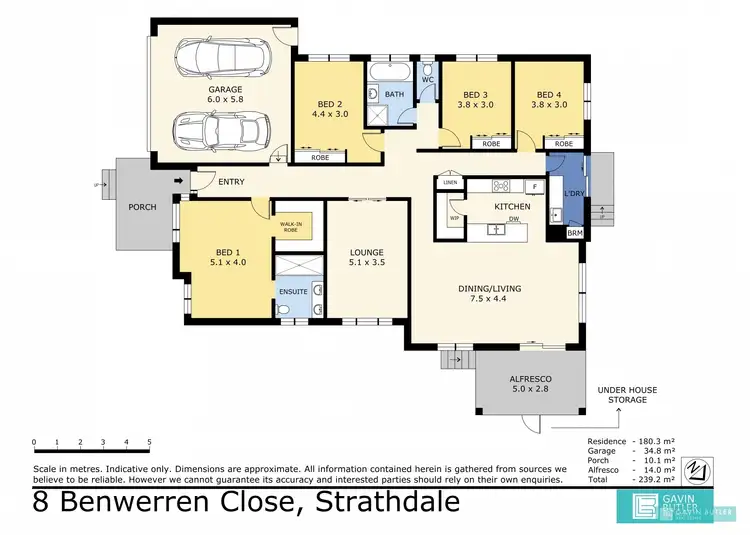 Floorplan of Homely house listing, 8 Benwerren Cl, Strathdale VIC 3550
