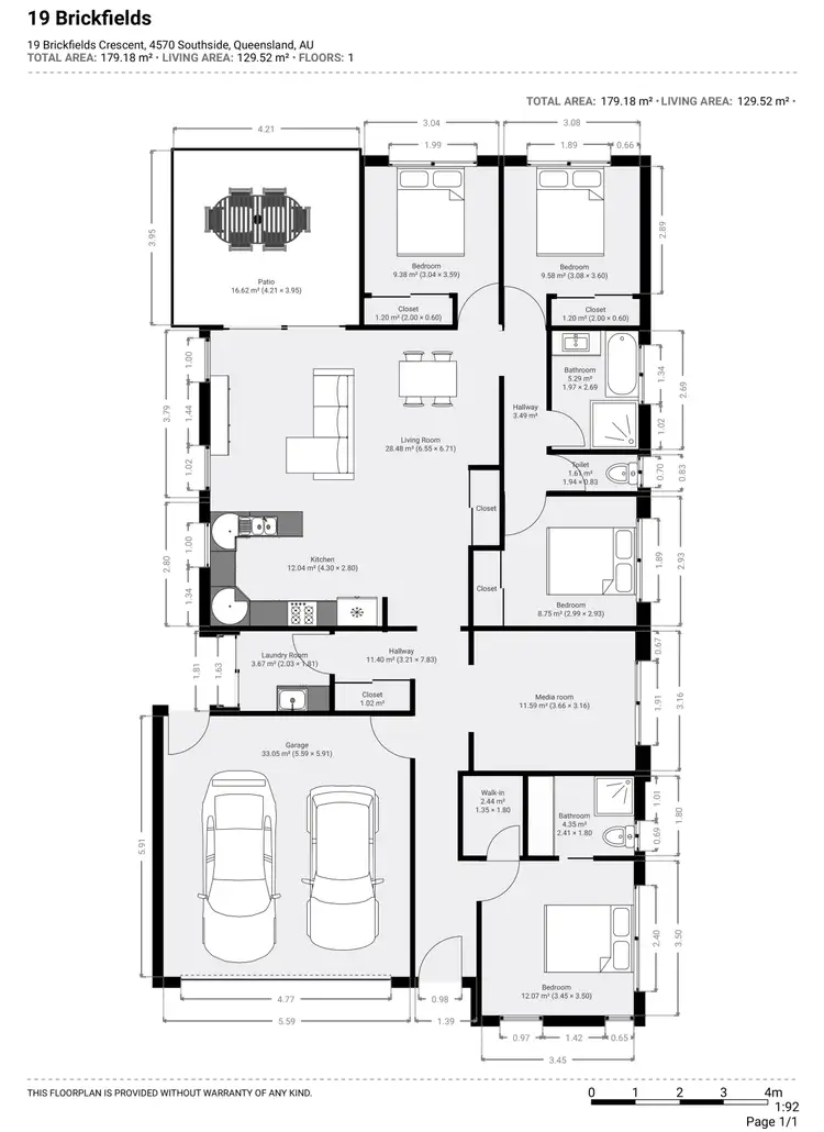 Floorplan of Homely house listing, 19 Brickfields Cres, Southside QLD 4570