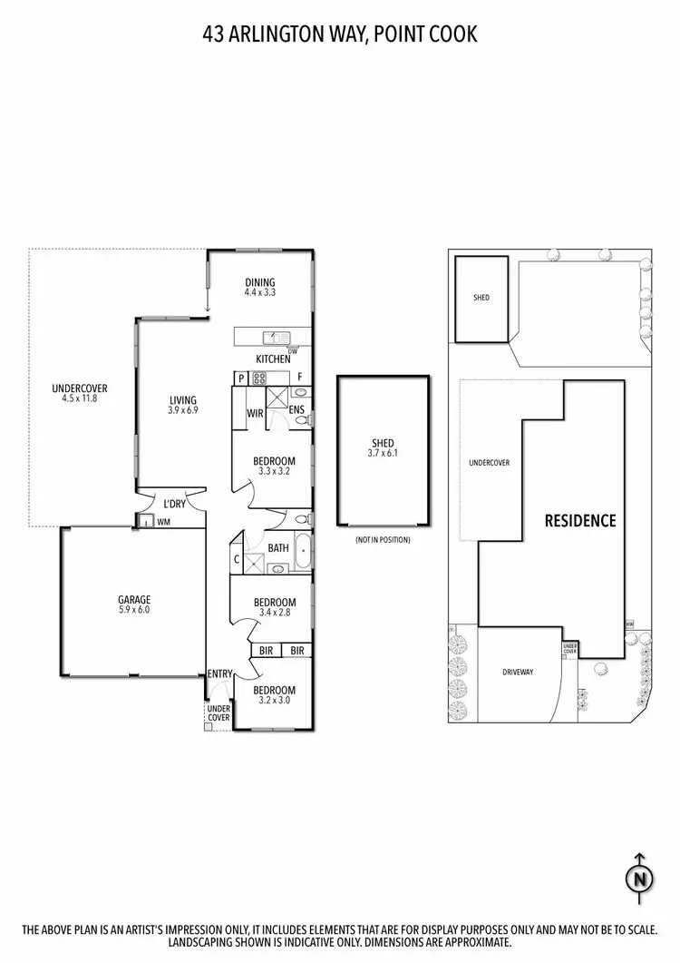 Floorplan of Homely house listing, 43 Arlington Way, Point Cook VIC 3030