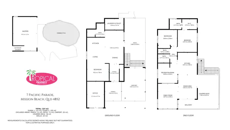Floorplan of Homely house listing, 7 Pacific Parade, Mission Beach QLD 4852