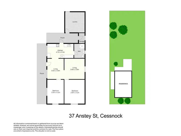 Floorplan of Homely house listing, 37 Anstey St, Cessnock NSW 2325