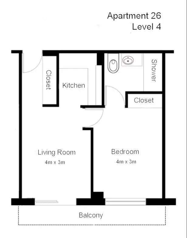 Floorplan of Homely retirement listing, 26/43 Gladesville Road, Hunters Hill NSW 2110