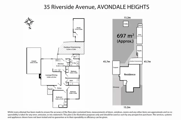 Floorplan of Homely house listing, 35 Riverside Avenue, Avondale Heights VIC 3034