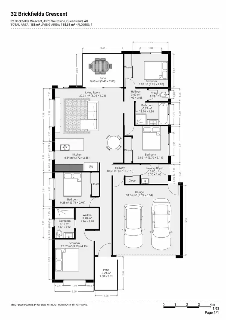 Floorplan of Homely house listing, 32 Brickfields Cres, Southside QLD 4570