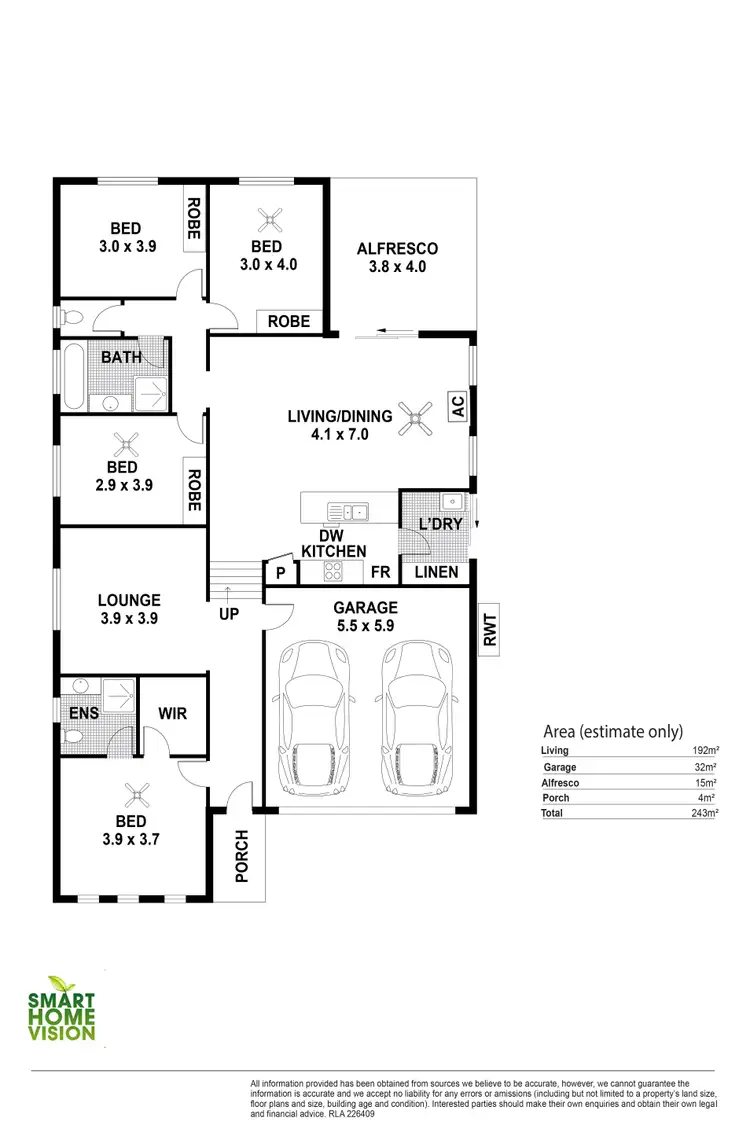 Floorplan of Homely house listing, 5 Scarlett Ct, Encounter Bay SA 5211