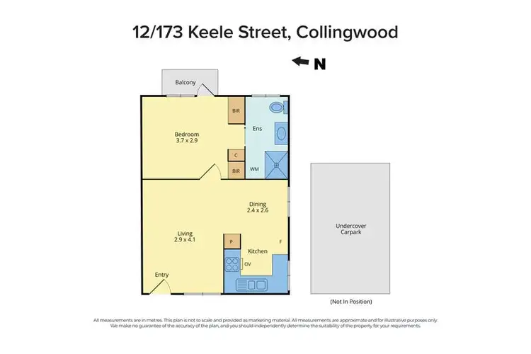 Floorplan of Homely apartment listing, 12/169-173 Keele Street, Collingwood VIC 3066