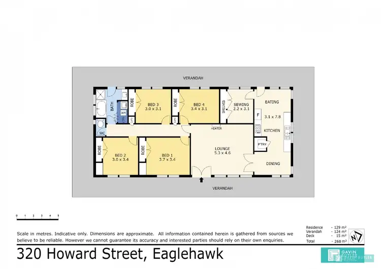 Floorplan of Homely house listing, 320 Howard St, Eaglehawk VIC 3556
