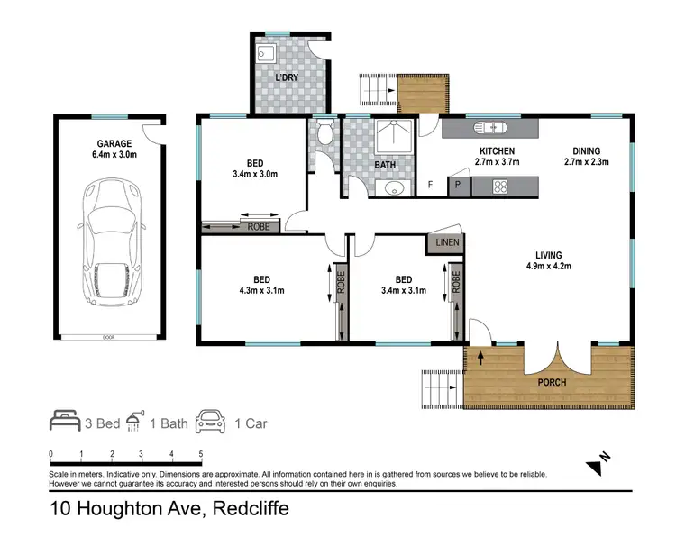 Floorplan of Homely house listing, 10 Houghton Avenue, Redcliffe QLD 4020