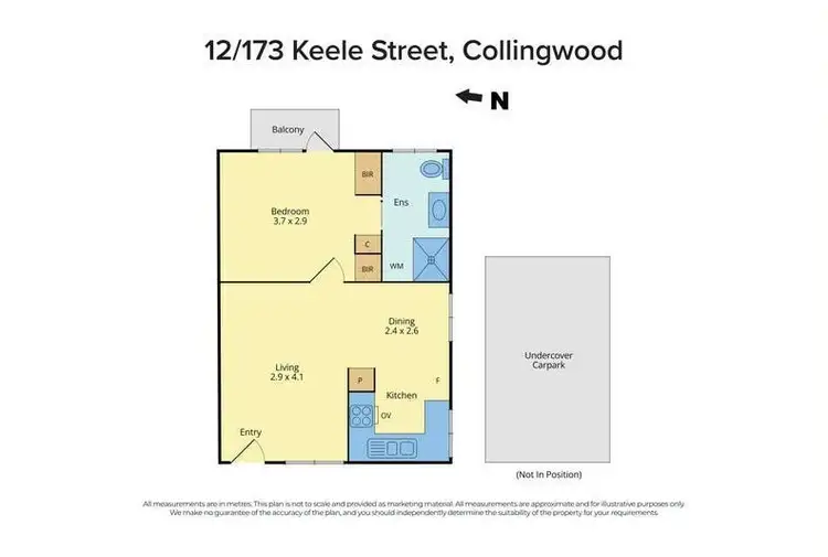 Floorplan of Homely apartment listing, 12/169-173 Keele St, Collingwood VIC 3066