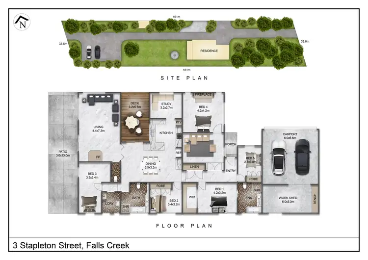 Floorplan of Homely rural property listing, 3 Stapleton St, Falls Creek NSW 2540