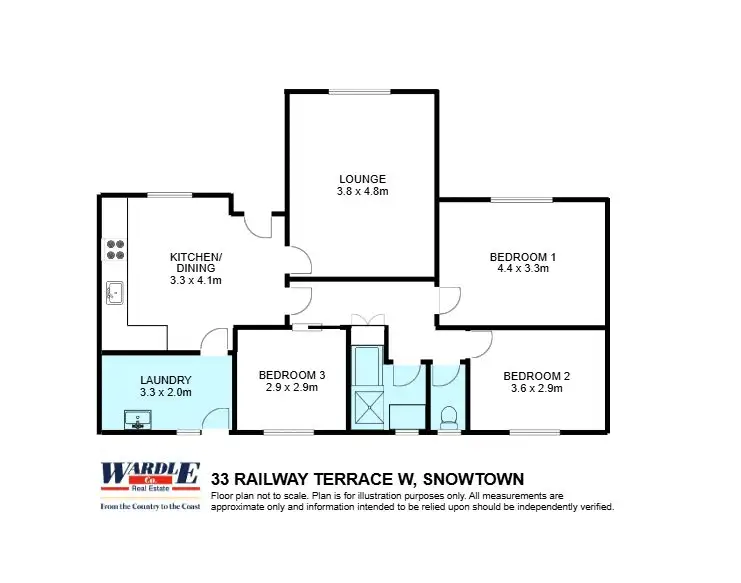 Floorplan of Homely house listing, 33 Railway Tce W, Snowtown SA 5520