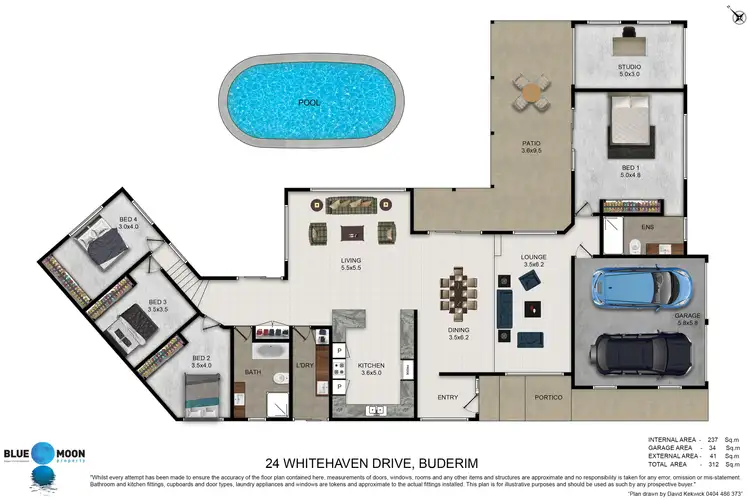 Floorplan of Homely house listing, 24 Whitehaven Dr, Buderim QLD 4556