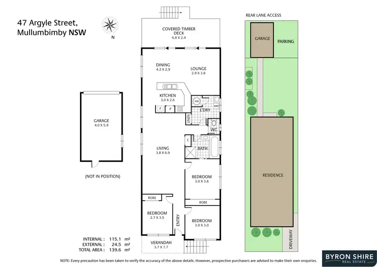 Floorplan of Homely house listing, 47 Argyle Street, Mullumbimby NSW 2482