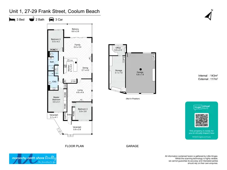 Floorplan of Homely unit listing, 1/27-29 Frank St, Coolum Beach QLD 4573