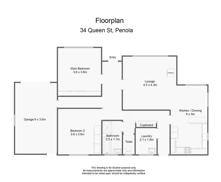 Floorplan of Homely house listing, 34 Queen St, Penola SA 5277