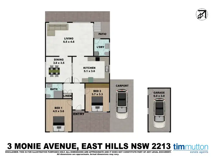 Floorplan of Homely house listing, 3 Monie Ave, East Hills NSW 2213
