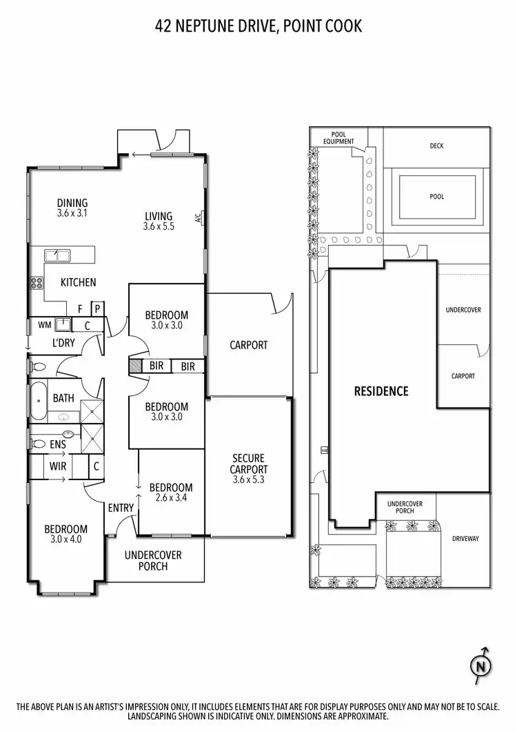 Floorplan of Homely house listing, 42 Neptune Drive, Point Cook VIC 3030