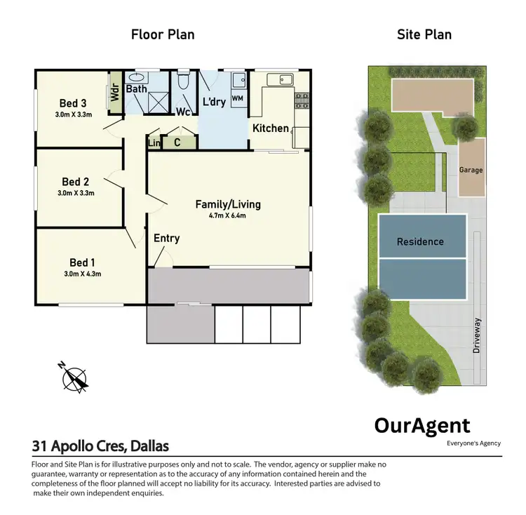 Floorplan of Homely house listing, 31 Apollo Cres, Dallas VIC 3047