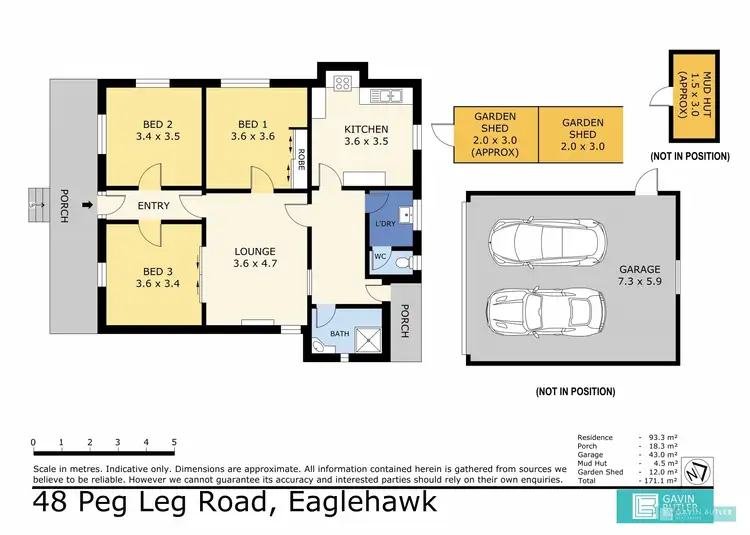 Floorplan of Homely house listing, 48 Peg Leg Rd, Eaglehawk VIC 3556