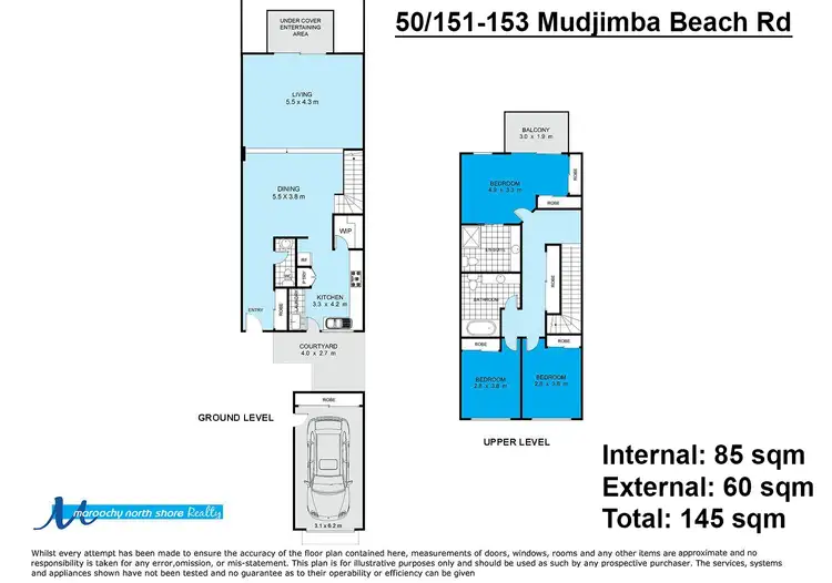 Floorplan of Homely townhouse listing, Unit 50/151-153 Mudjimba Beach Rd, Mudjimba QLD 4564