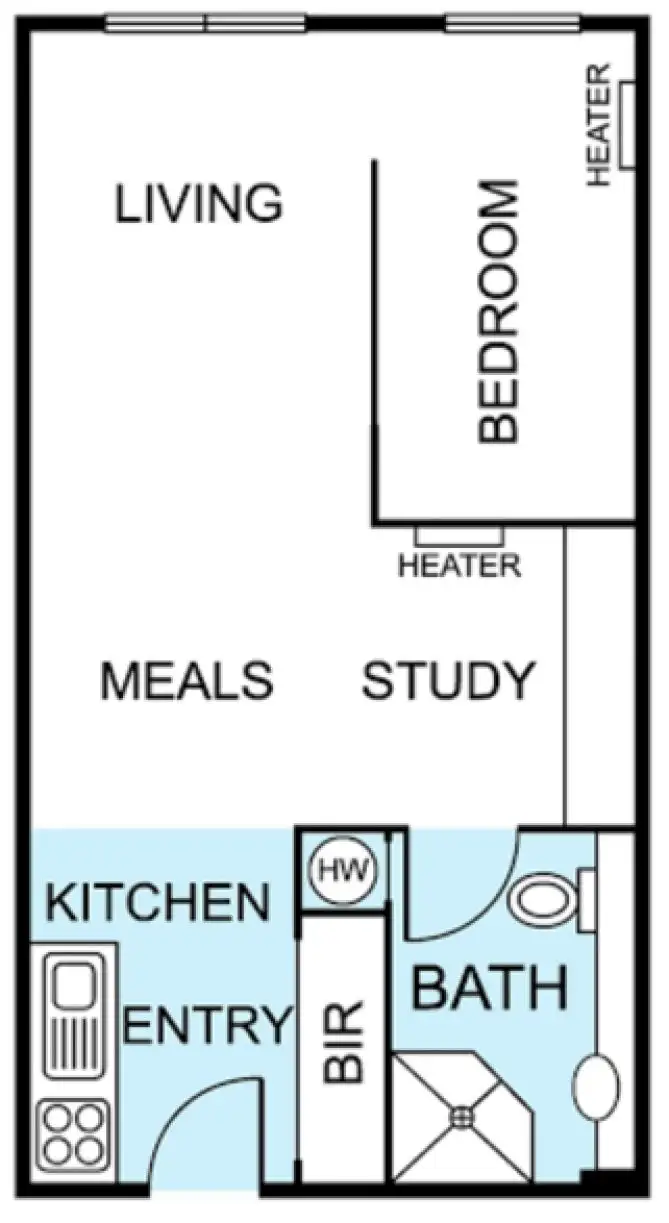 Floorplan of Homely apartment listing, 4205/550 Lygon Street, Carlton VIC 3053