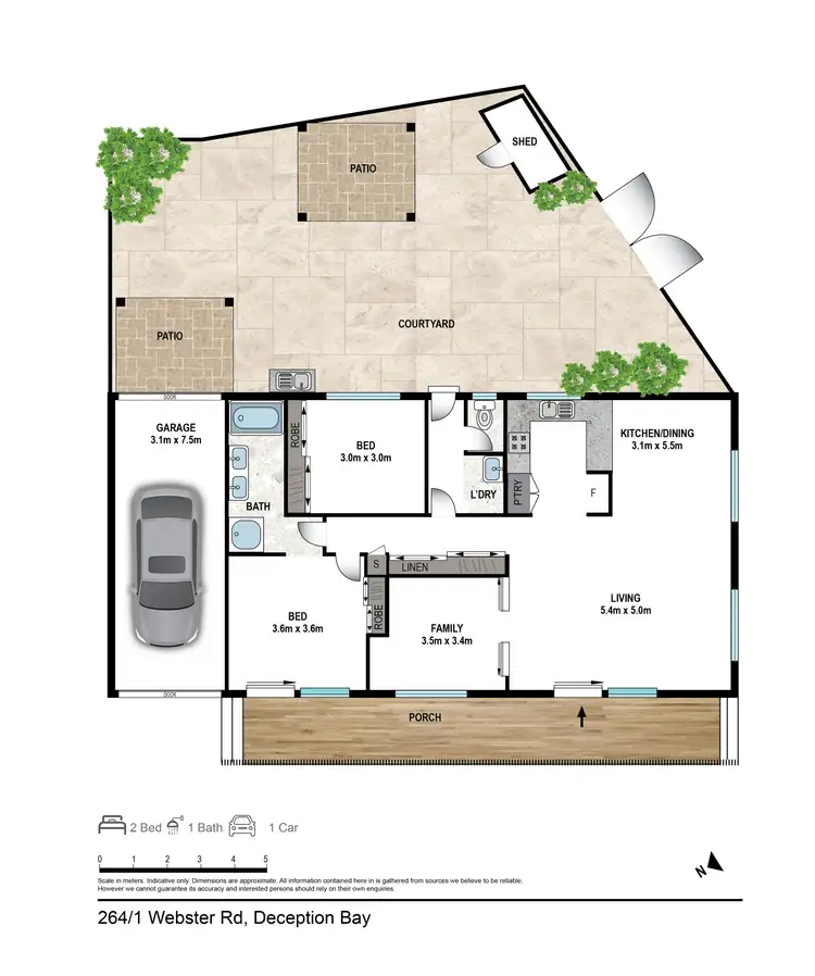 Floorplan of Homely retirement listing, Villa 264/1 Webster Rd, Deception Bay QLD 4508