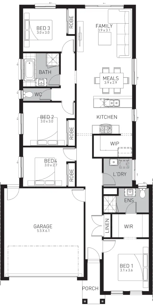 Floorplan of Homely house listing, Lot 12 Jasmine Street (Petty Road), Bunyip VIC 3815