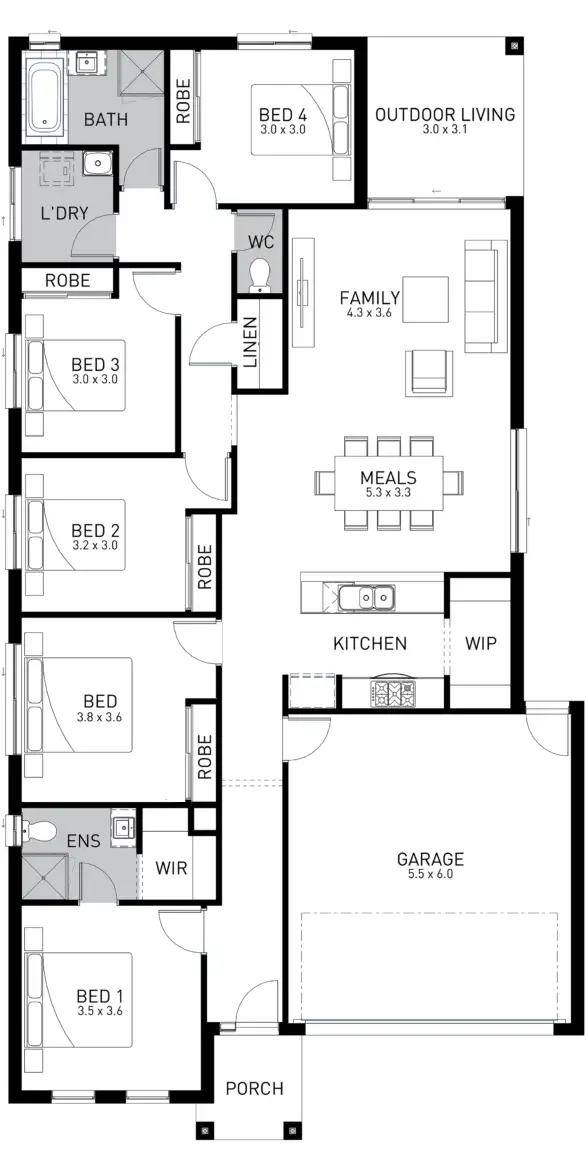 Floorplan of Homely house listing, Lot 10 Jasmine Street (Petty Road), Bunyip VIC 3815
