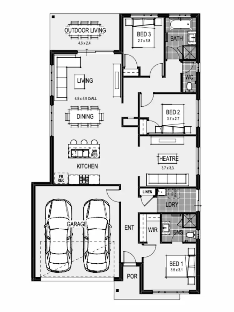 Floorplan of Homely house listing, Lot 26 Boyd Street, Kilmore VIC 3764