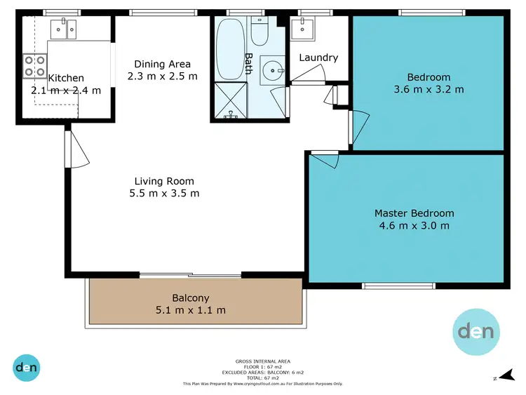 Floorplan of Homely apartment listing, Unit 2/8 Duke St, Kensington NSW 2033