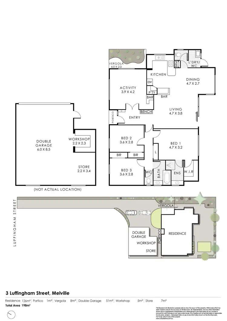 Floorplan of Homely house listing, 3 Luffingham St, Melville WA 6156