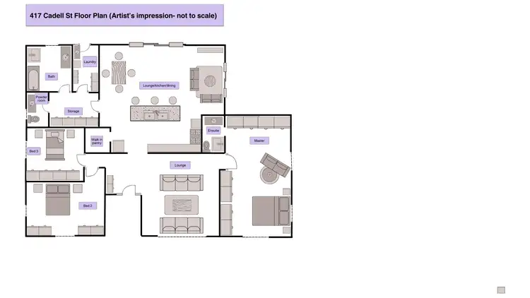 Floorplan of Homely house listing, 417 Cadell Street, Hay NSW 2711