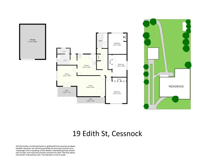 Floorplan of Homely house listing, 19 Edith St, Cessnock NSW 2325