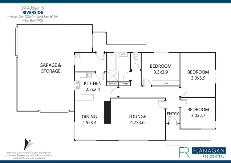 Floorplan of Homely house listing, 29 Addison St, Riverside TAS 7250