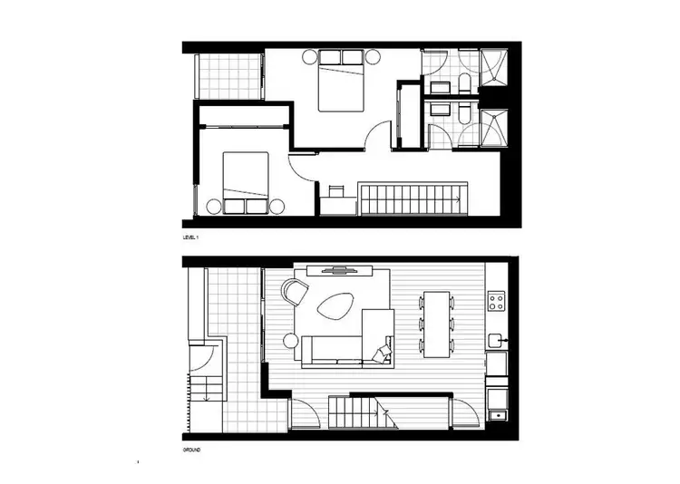 Floorplan of Homely townhouse listing, 13 Robert St, Collingwood VIC 3066