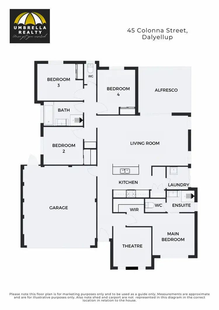 Floorplan of Homely house listing, 45 Colonna St, Dalyellup WA 6230