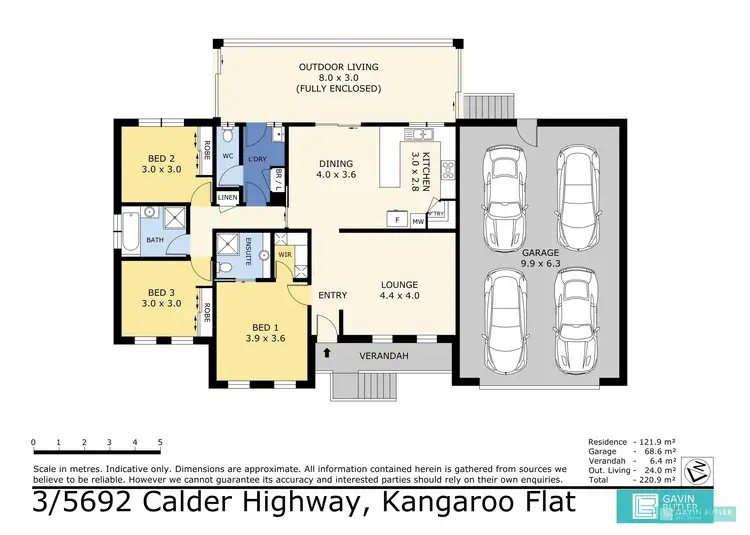 Floorplan of Homely house listing, 3/5692 Calder Hwy, Kangaroo Flat VIC 3555