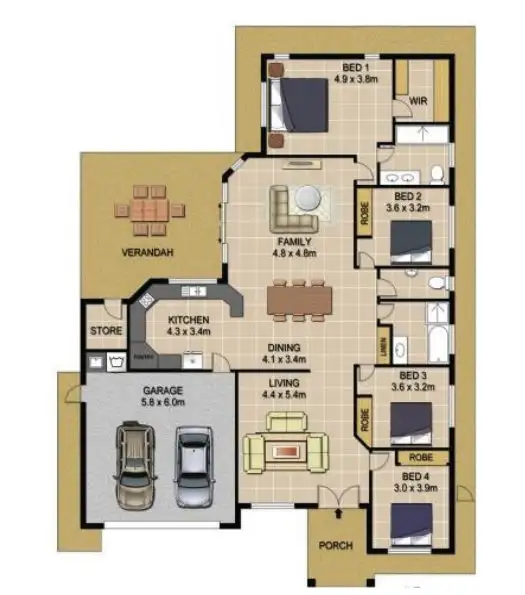 Floorplan of Homely house listing, 13 Vendetta Crescent, Johnston NT 832