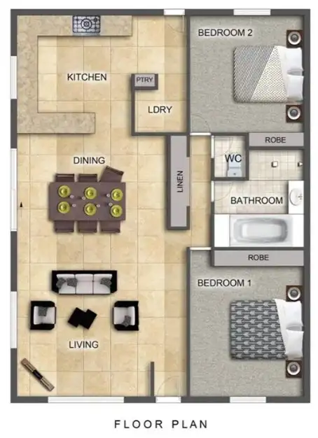 Floorplan of Homely apartment listing, 27/43 Kurrajong Drive, East Side NT 870