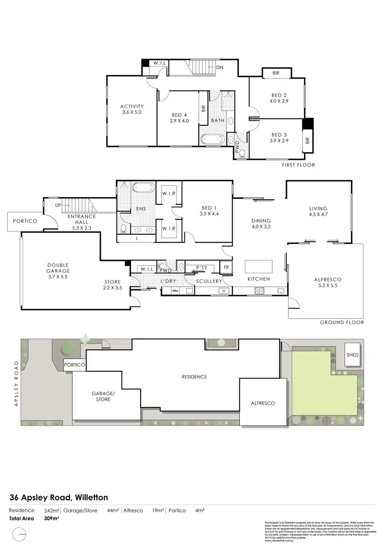 Floorplan of Homely house listing, 36 Apsley Rd, Willetton WA 6155