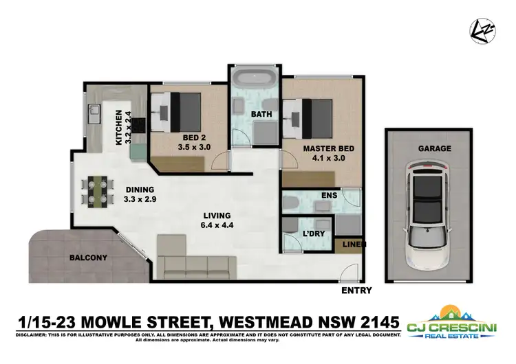 Floorplan of Homely apartment listing, Unit 1/15-23 Mowle St, Westmead NSW 2145