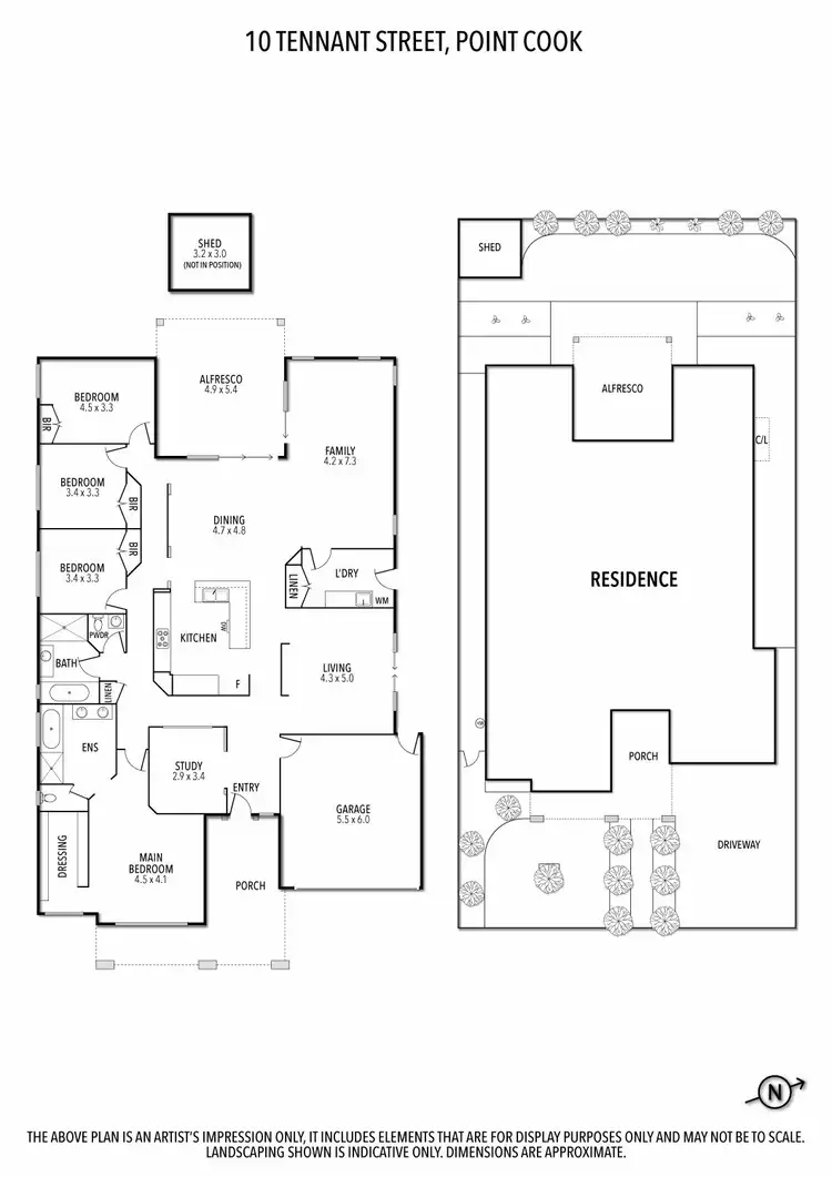 Floorplan of Homely house listing, 10 Tennant Street, Point Cook VIC 3030