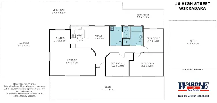 Floorplan of Homely house listing, 16 High St, Wirrabara SA 5481