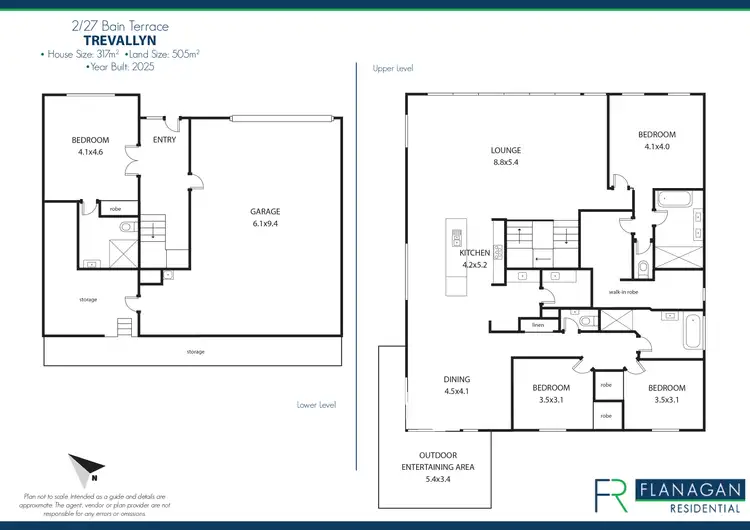 Floorplan of Homely townhouse listing, 2/27 Bain Tce, Trevallyn TAS 7250