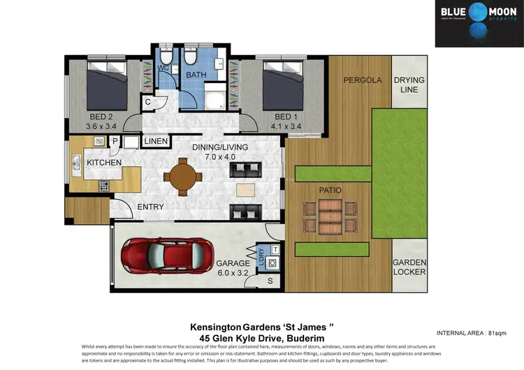 Floorplan of Homely unit listing, Unit 23/45 Glen Kyle Dr, Buderim QLD 4556