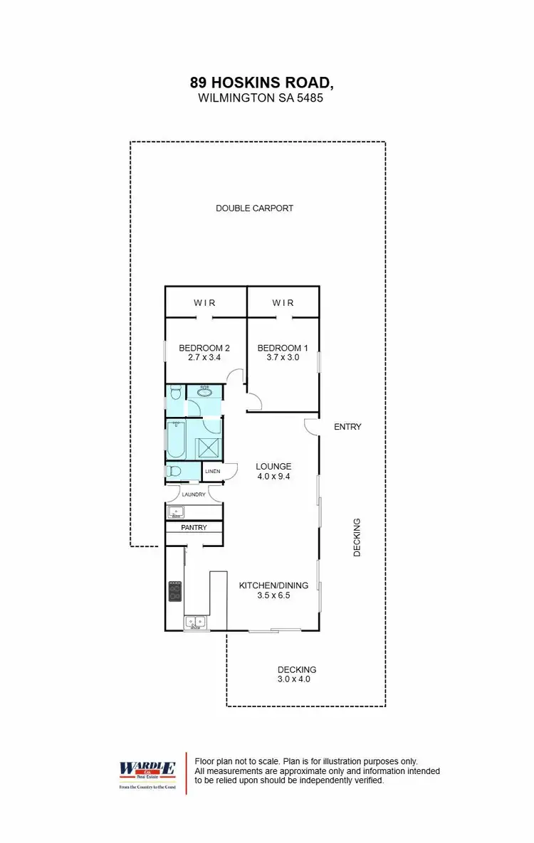 Floorplan of Homely house listing, 89 Hoskins Rd, Wilmington SA 5485